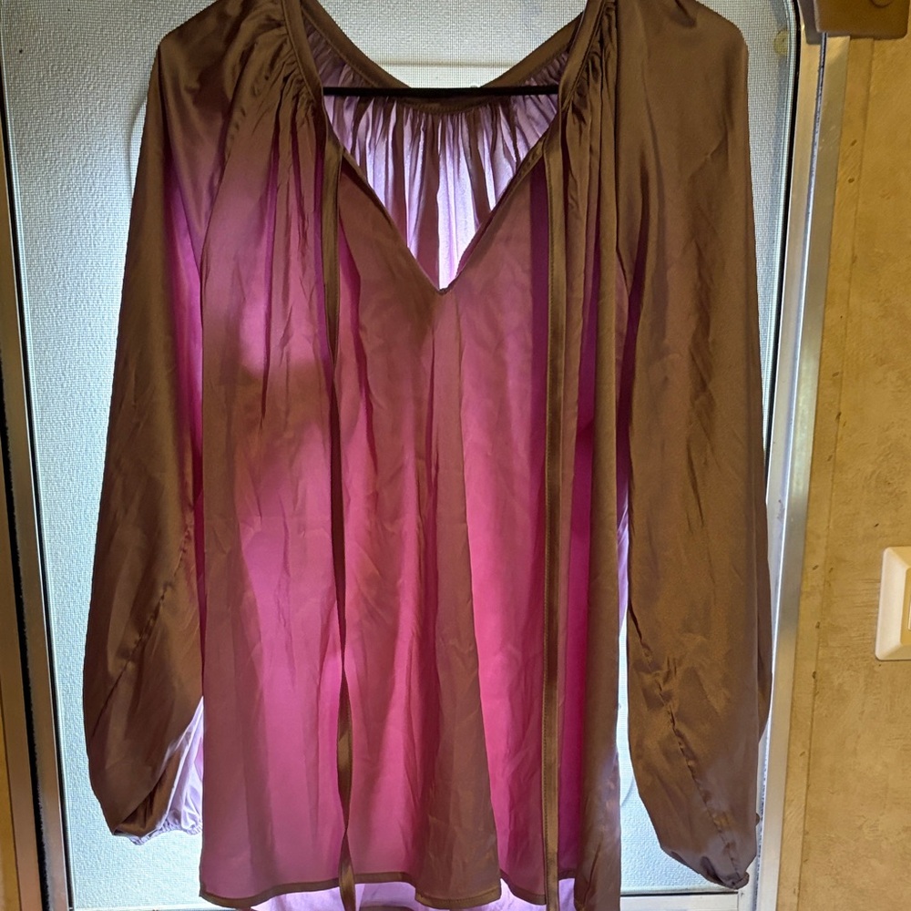 Chic Brown Women's Blouse